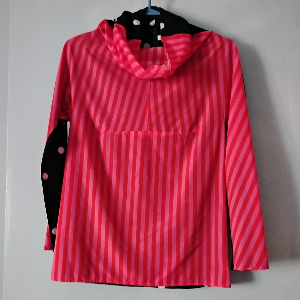 Roberto Musso Black And Red Polka Dot Silk Blouse 40 S